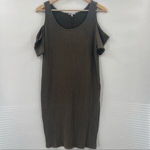 Charlotte Russe Cold Shoulder Fitted Lined Midi Dress Size 2X